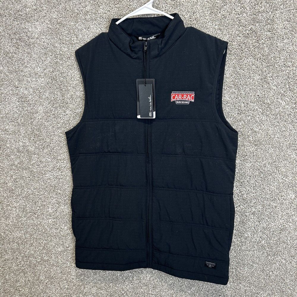 Travis Mathew Black Cold Bay Full Zip Up‎ Vest Jacket Mens Size Small NEW